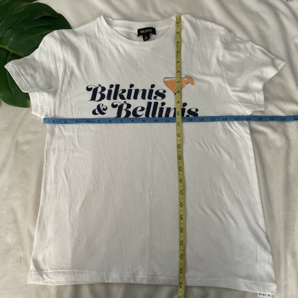 NEW Wildfox Bikinis & Bellinis Graphic White Tee S - Picture 12 of 12